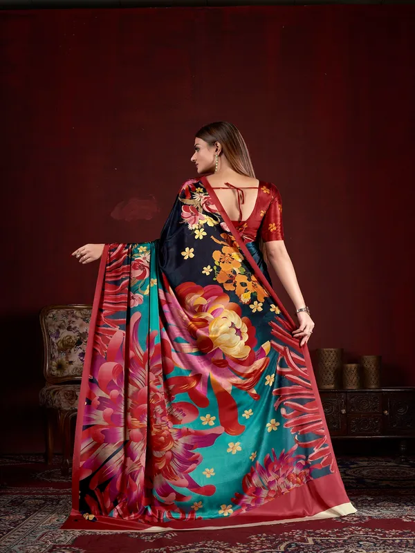 Suha_Womens_Fashion_Ethnic_Multicolor_Printed_Saree
