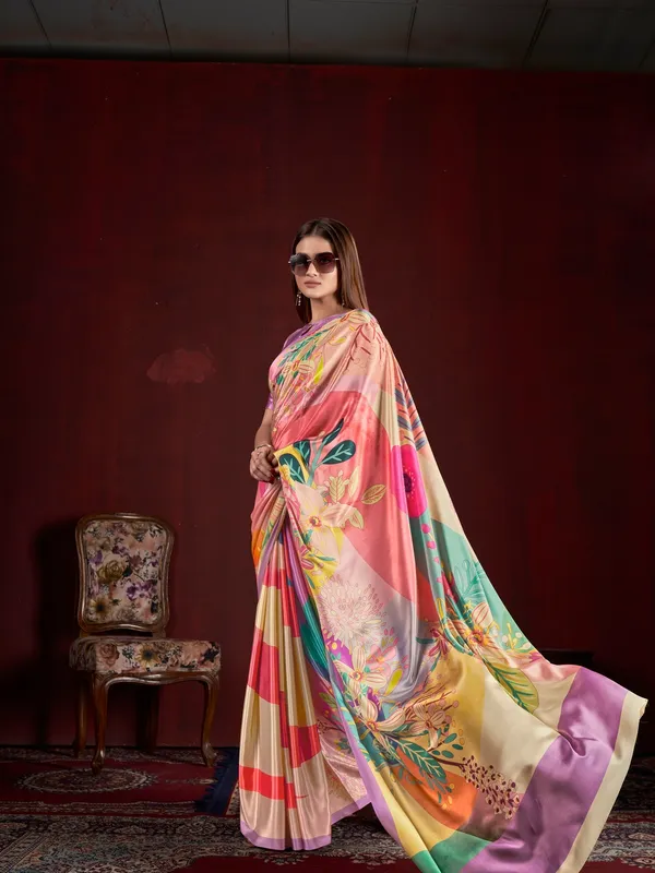 Suha_Womens_Fashion_Ethnic_Multicolor_Printed_Saree