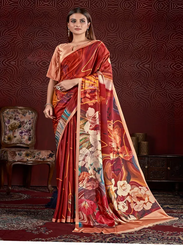 Suha_Womens_Fashion_Ethnic_Multicolor_Printed_Saree