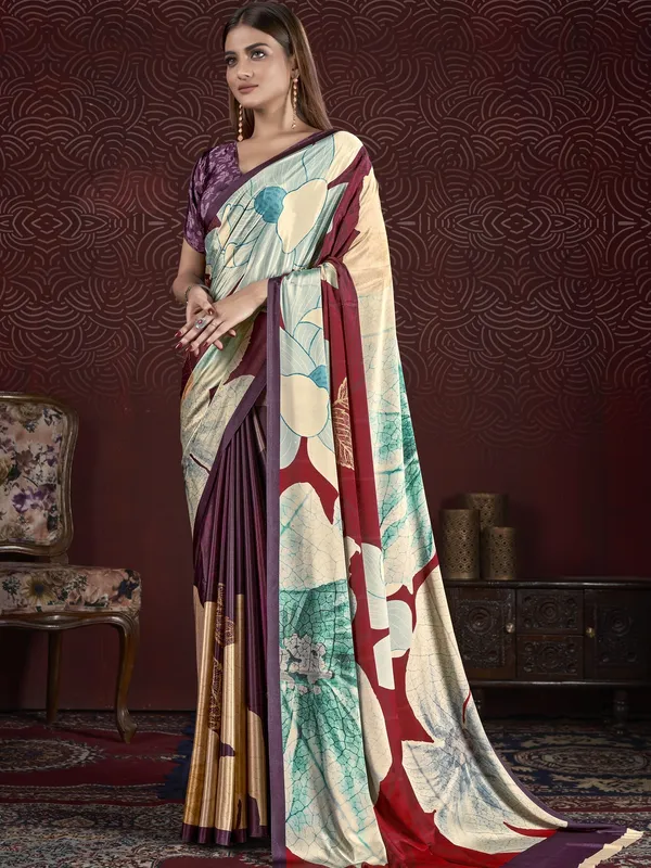 Suha_Womens_Fashion_Ethnic_Multicolor_Printed_Saree