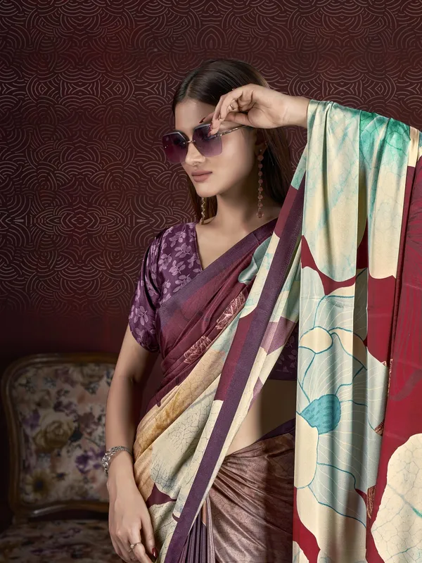 Suha_Womens_Fashion_Ethnic_Multicolor_Printed_Saree