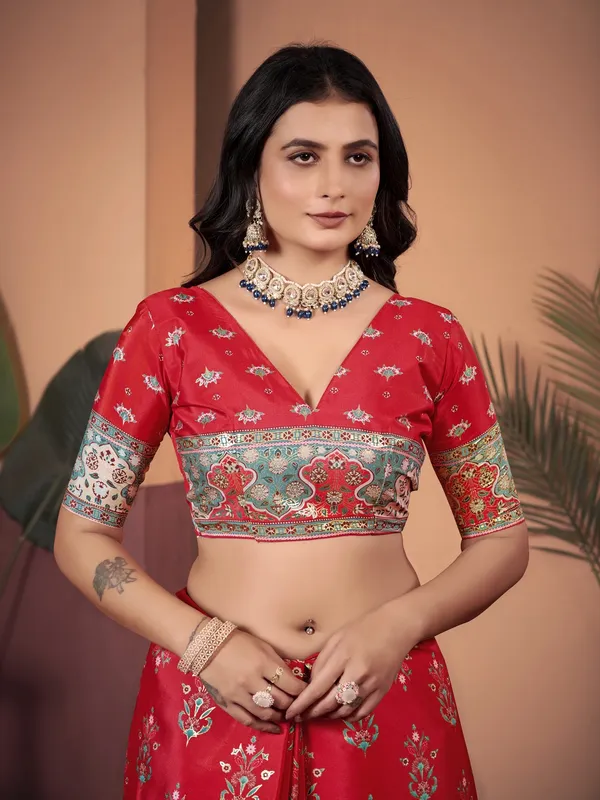 Suha_Womens_Fashion_Ethnic_Multicolor_Printed_Saree