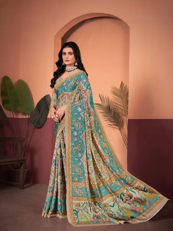 Suha_Womens_Fashion_Ethnic_Multicolor_Printed_Saree
