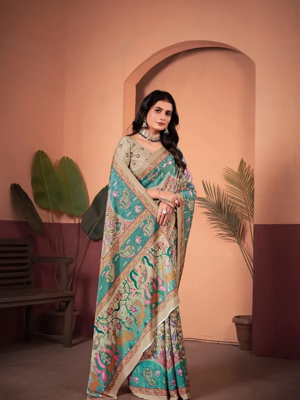 Suha_Womens_Fashion_Ethnic_Multicolor_Printed_Saree
