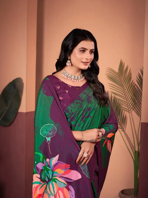 Suha_Womens_Fashion_Ethnic_Multicolor_Printed_Saree