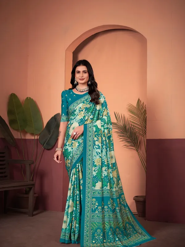 Suha_Womens_Fashion_Ethnic_Multicolor_Printed_Saree