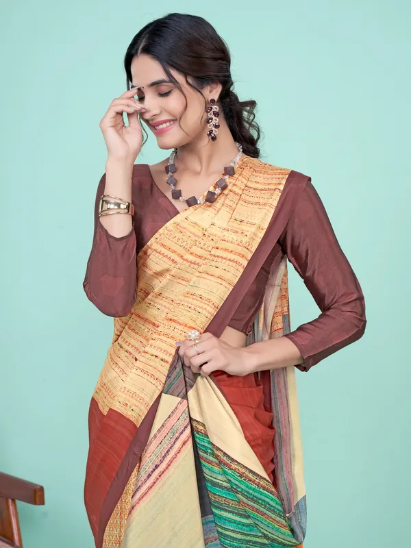 Suha_Womens_Fashion_Ethnic_Multicolor_Printed_Saree