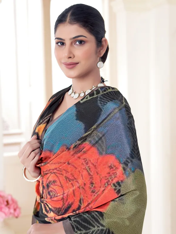 Suha_Womens_Fashion_Ethnic_Multicolor_Printed_Saree