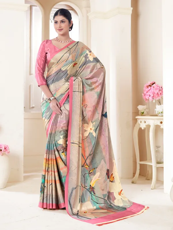 Suha_Womens_Fashion_Ethnic_Multicolor_Printed_Saree