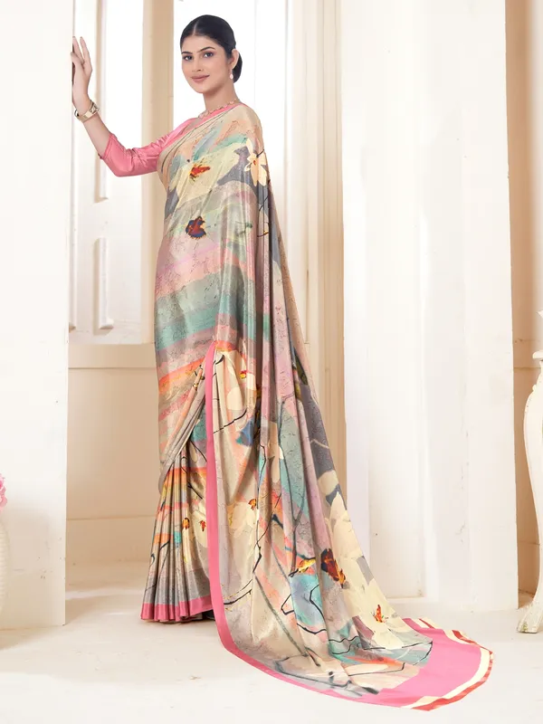 Suha_Womens_Fashion_Ethnic_Multicolor_Printed_Saree