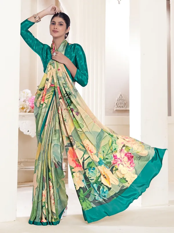 Suha_Womens_Fashion_Ethnic_Multicolor_Printed_Saree
