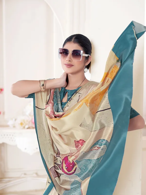 Suha_Womens_Fashion_Ethnic_Multicolor_Printed_Saree