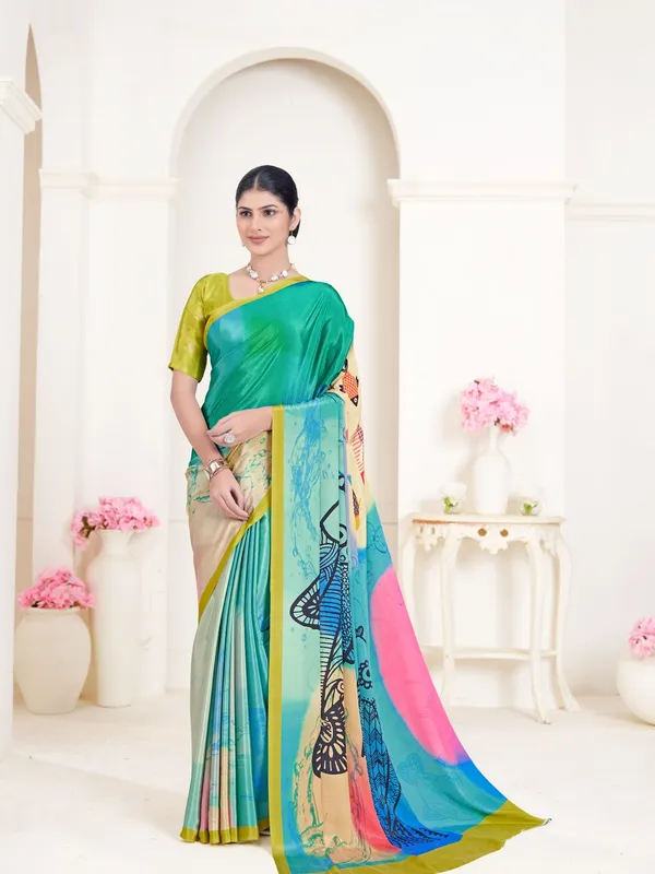 Suha_Womens_Fashion_Ethnic_Multicolor_Printed_Saree