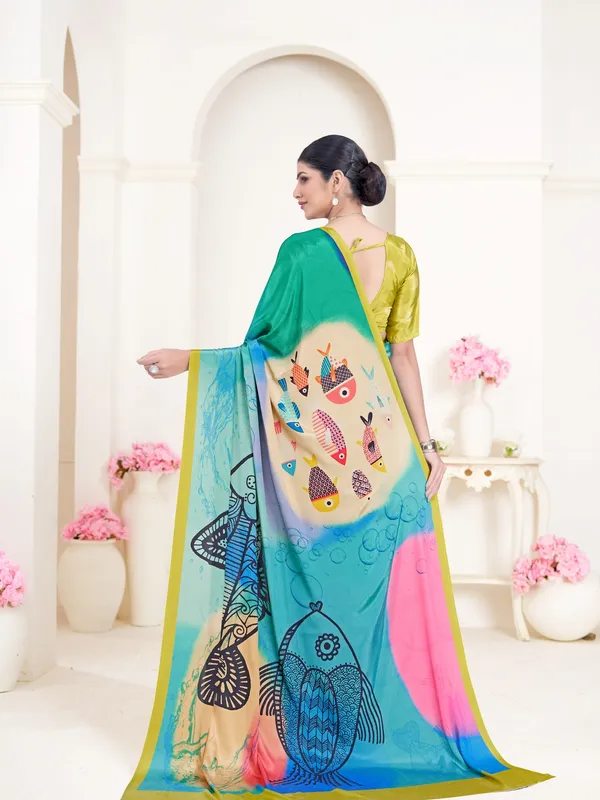 Suha_Womens_Fashion_Ethnic_Multicolor_Printed_Saree