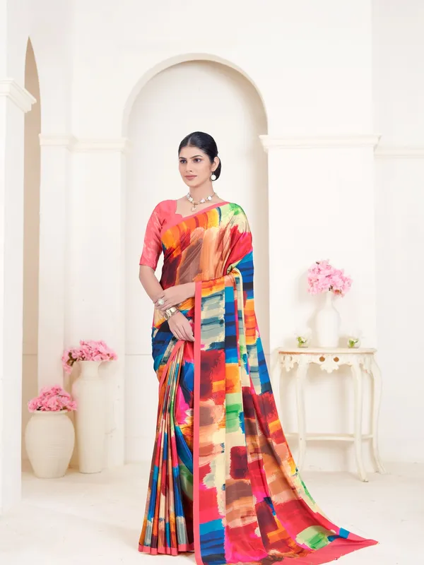 Suha_Womens_Fashion_Ethnic_Multicolor_Printed_Saree