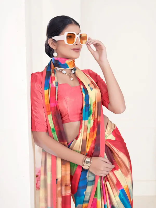 Suha_Womens_Fashion_Ethnic_Multicolor_Printed_Saree