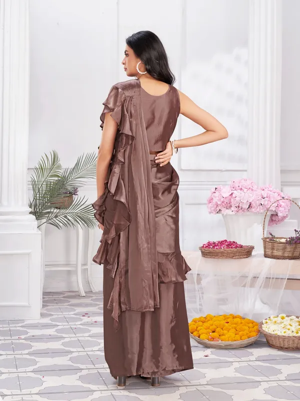 Suha_Womens_Fashion_Ethnic_Ready_to_Wear_Embroidered_Coffee_Brown_Color_Saree
