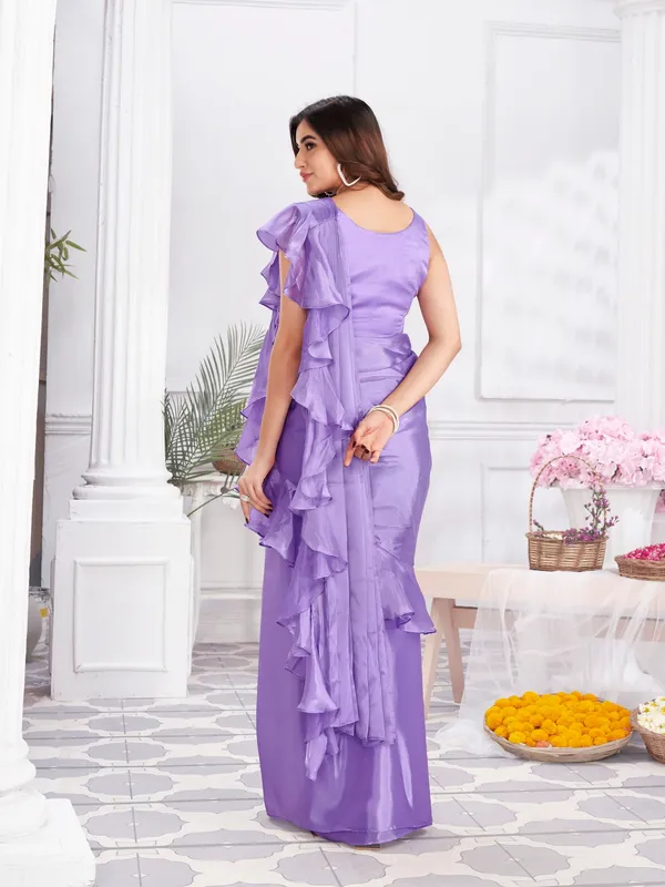 Suha_Womens_Fashion_Ethnic_Ready_to_Wear_Embroidered_Lavender_Color_Saree