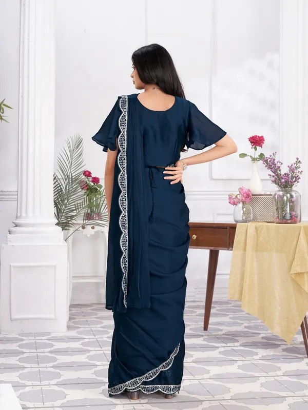 Suha_Womens_Fashion_Ethnic_Ready_to_Wear_Embroidered_Blue_Color_Saree