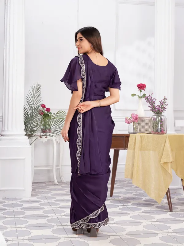 Suha_Womens_Fashion_Ethnic_Ready_to_Wear_Embroidered_Purple_Color_Saree