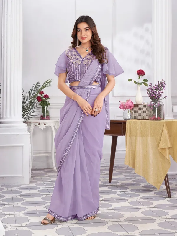 Suha_Womens_Fashion_Ethnic_Ready_to_Wear_Embroidered_Mauve_Color_Saree