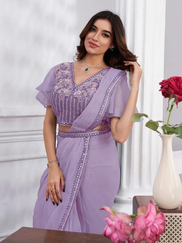 Suha_Womens_Fashion_Ethnic_Ready_to_Wear_Embroidered_Mauve_Color_Saree