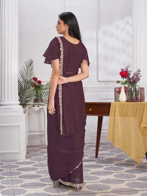 Suha_Womens_Fashion_Ethnic_Ready_to_Wear_Embroidered_Maroon_Color_Saree