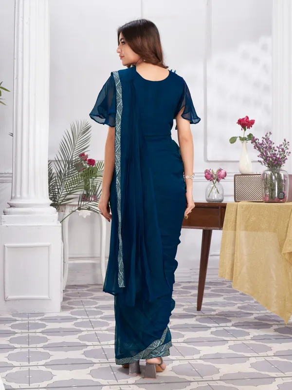 Suha_Womens_Fashion_Ethnic_Ready_to_Wear_Embroidered_Blue_Color_Saree