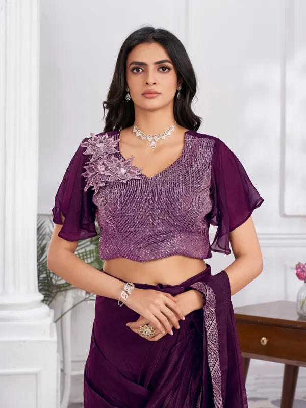 Suha_Womens_Fashion_Ethnic_Ready_to_Wear_Embroidered_Maroon_Color_Saree