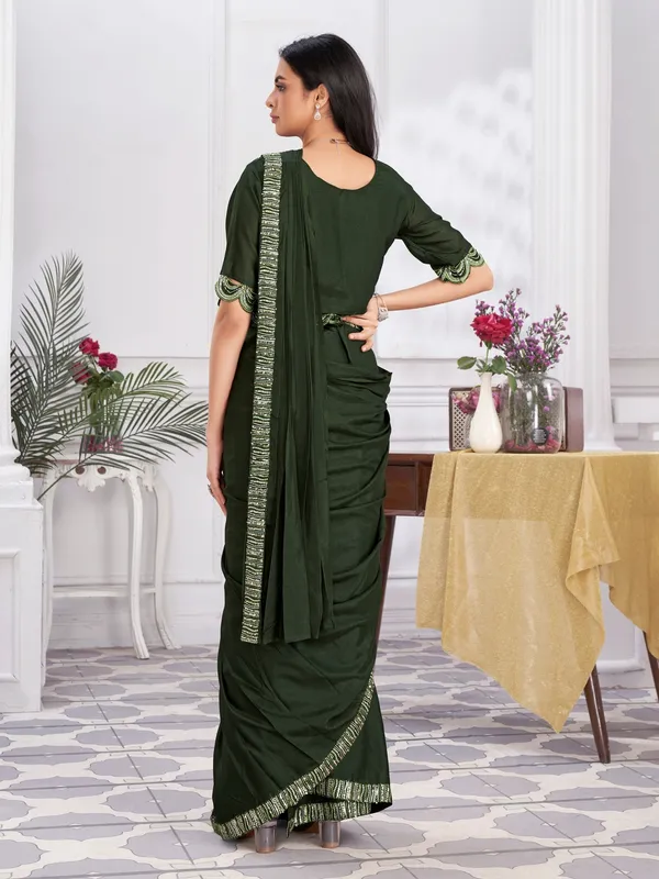 Suha_Womens_Fashion_Ethnic_Ready_to_Wear_Embroidered_Olive_Color_Saree