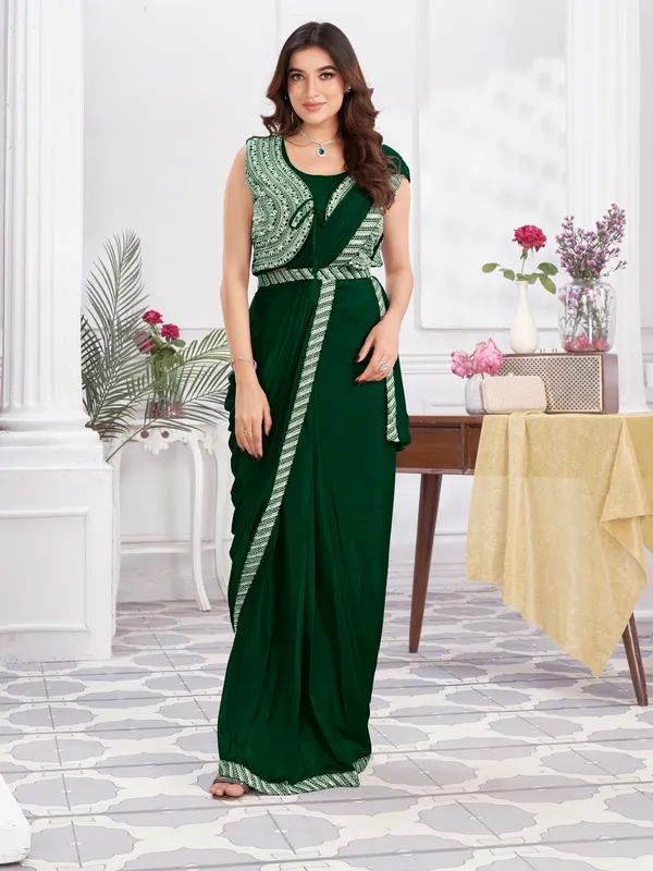 Suha_Womens_Fashion_Ethnic_Ready_to_Wear_Embroidered_Green_Color_Saree