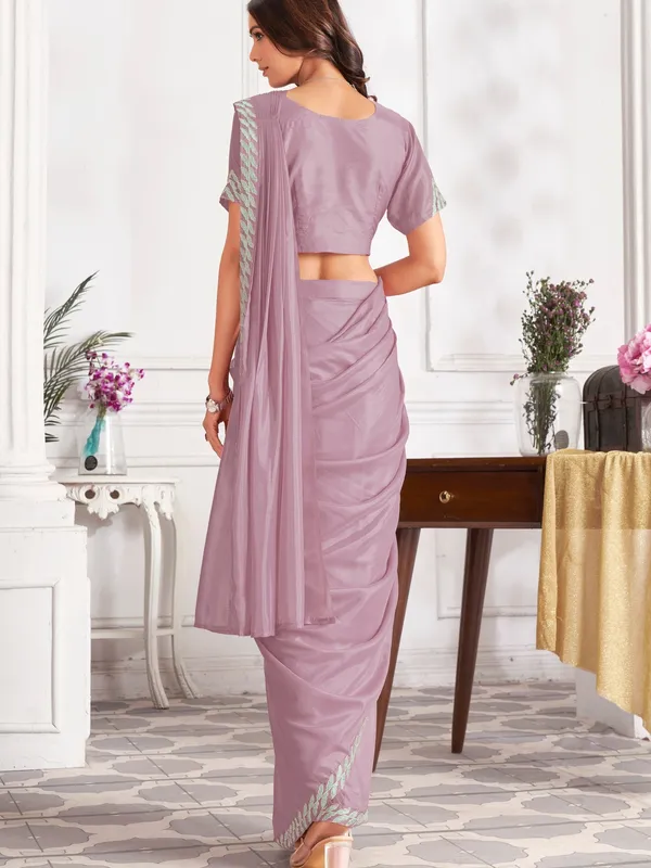 Suha_Womens_Fashion_Ethnic_Ready_to_Wear_Embroidered_Mauve_Color_Saree