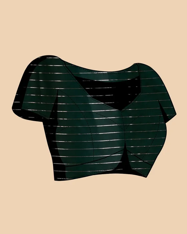Green_Cotton_Silk_Woven_Kanjivaram_Saree_With_Unstitched_Blouse_For_Women