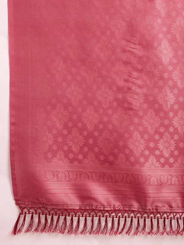 Orange_Cotton_Silk_Printed_Patola_Saree_With_Unstitched_Blouse_For_Women