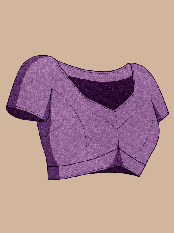 Purple_Cotton_Silk_Printed_Kota_Doria_Saree_With_Unstitched_Blouse_For_Women