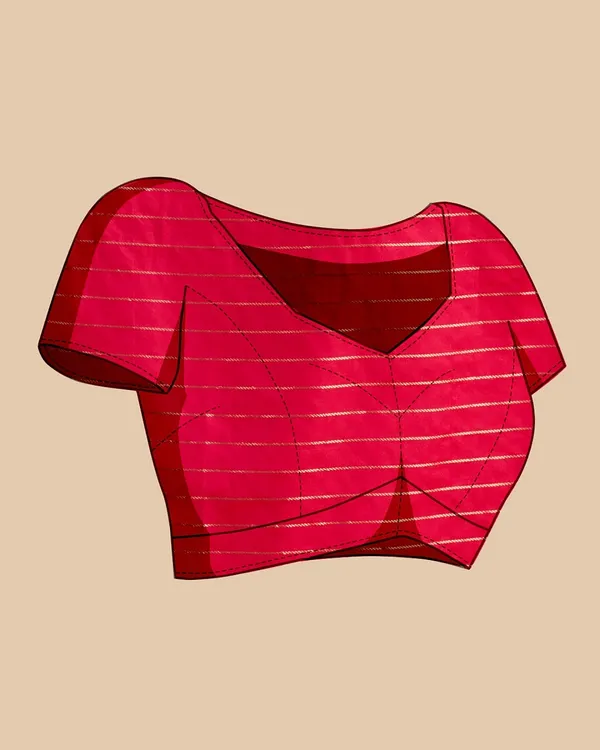 Pink_Cotton_Silk_Woven_Kanjivaram_Saree_With_Unstitched_Blouse_For_Women