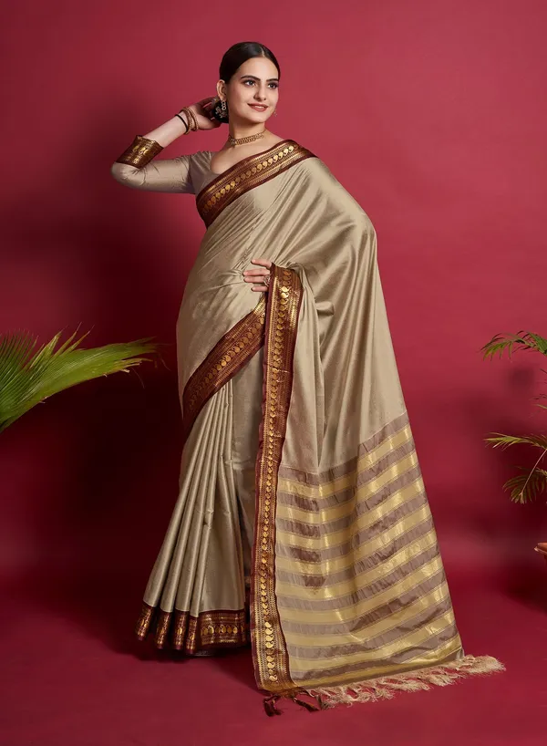 Multicolor_Cotton_Silk_Woven_Kanjivaram_Saree_With_Unstitched_Blouse_For_Women