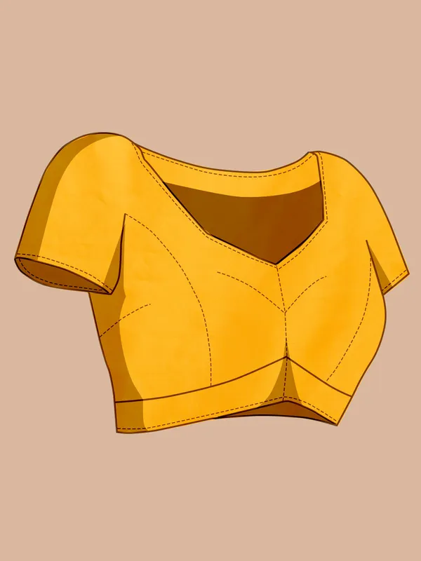 Yellow_Cotton_Silk_Woven_Kanjivaram_Saree_With_Unstitched_Blouse_For_Women