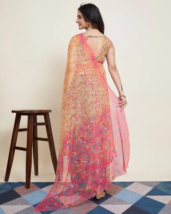 Multicolor_Cotton_Silk_Printed_Paithani_Saree_With_Unstitched_Blouse_For_Women