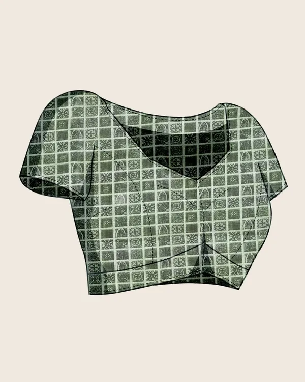 Green_Cotton_Silk_Printed_Paithani_Saree_With_Unstitched_Blouse_For_Women