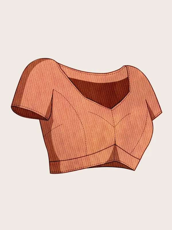 Orange_Cotton_Silk_Woven_Patola_Saree_With_Unstitched_Blouse_For_Women