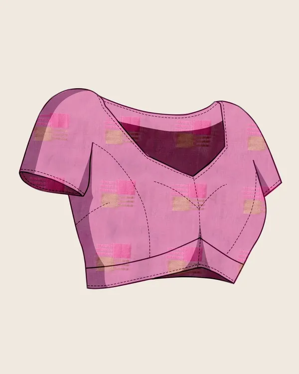 Blue_Cotton_Silk_Woven_Banarasi_Saree_With_Unstitched_Blouse_For_Women