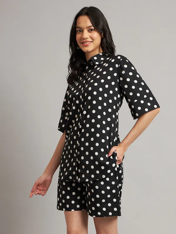 Black_Polka_Polyester_Print_Co-Ords