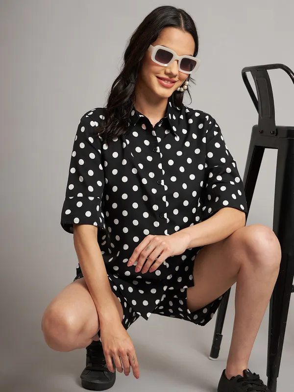 Black_Polka_Polyester_Print_Co-Ords
