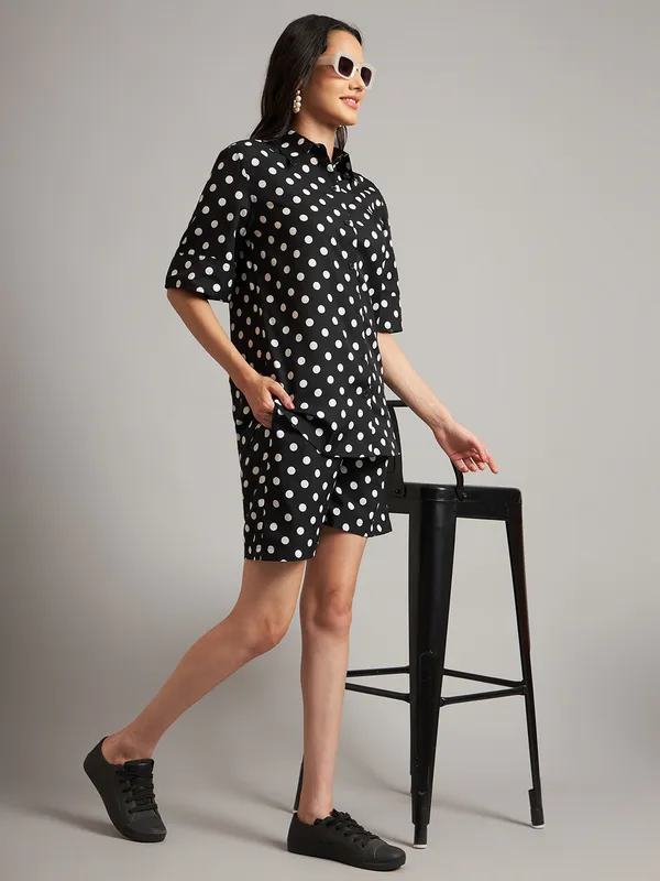 Black_Polka_Polyester_Print_Co-Ords