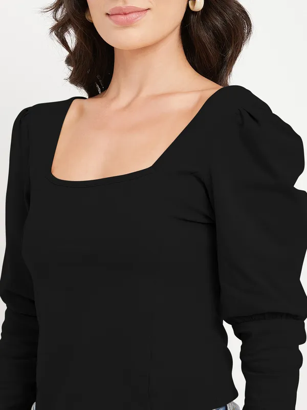 Black_Cotton_Lycra_Tops