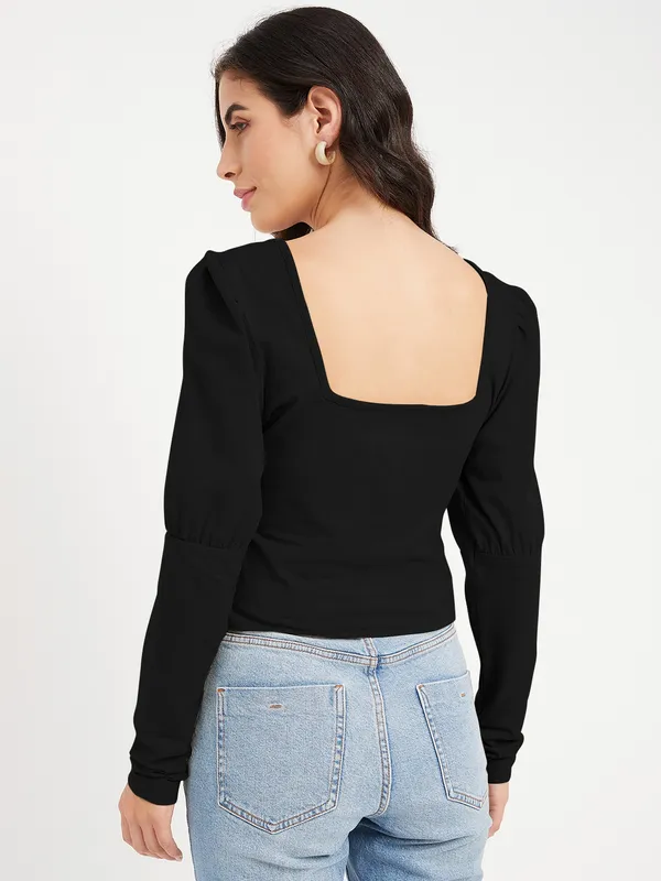 Black_Cotton_Lycra_Tops