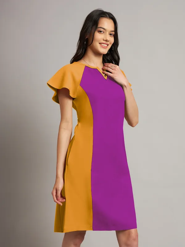 BRINNS_Women_Pure_Cotton_Colourblocked_Sheath_Dress