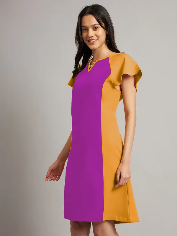 BRINNS_Women_Pure_Cotton_Colourblocked_Sheath_Dress