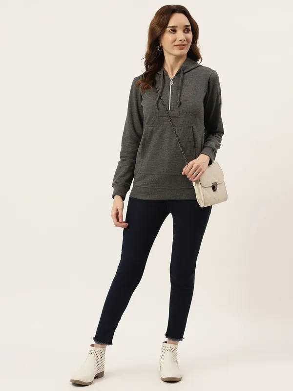 BRINNS_Women_Peach-Coloured_Hooded_Sweatshirt